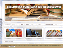 Tablet Screenshot of biblioteka-wloszczowa.pl